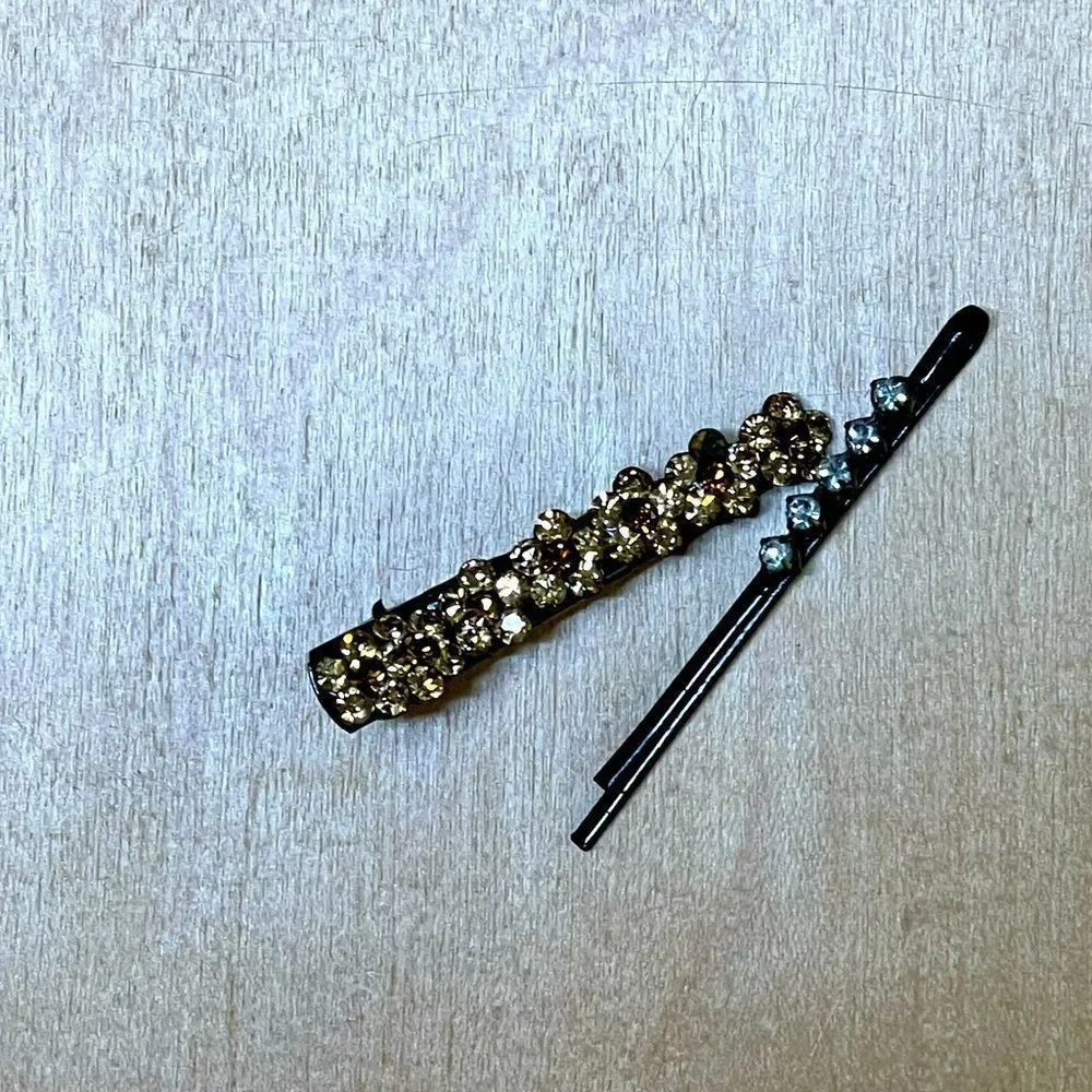 Vintage 90’s rhinestone hair clip and pin - Picture 3 of 10